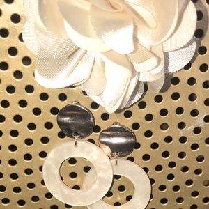 Acrylic hoop earrings